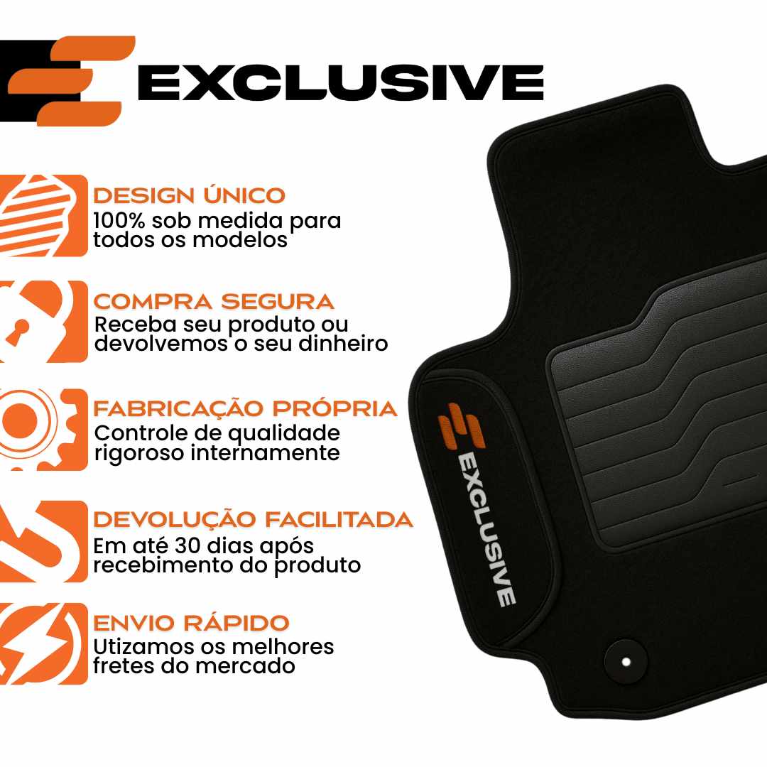 KIT TAPETES CARPETE PORTA MALAS + INTERNOS SW4 2016 A 2023 7 LUGARES