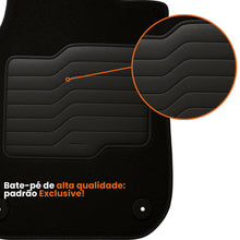Carregar imagem no visualizador da galeria, TAPETE CARPETE HONDA WRV 2017 A 2024 PRETO 3 PEÇAS