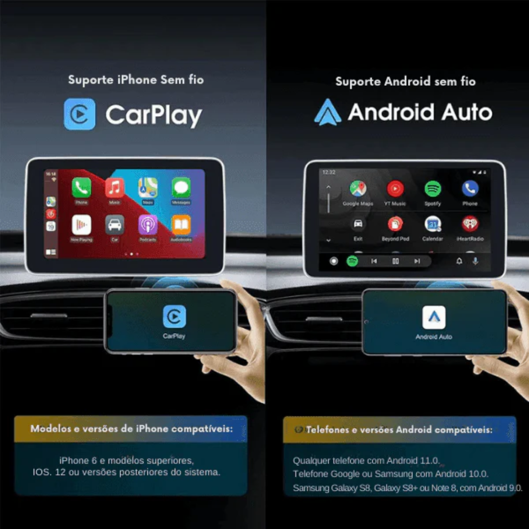 Tela Multimídia com CarPlay - SmartPlay 7" + Câmera de Ré GRÁTIS - Boostcar | Ultimas Unidades