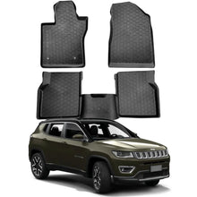 Carregar imagem no visualizador da galeria, TAPETE BANDEJA COMPASS 2016 A 2024 PRETO 5 PEÇAS