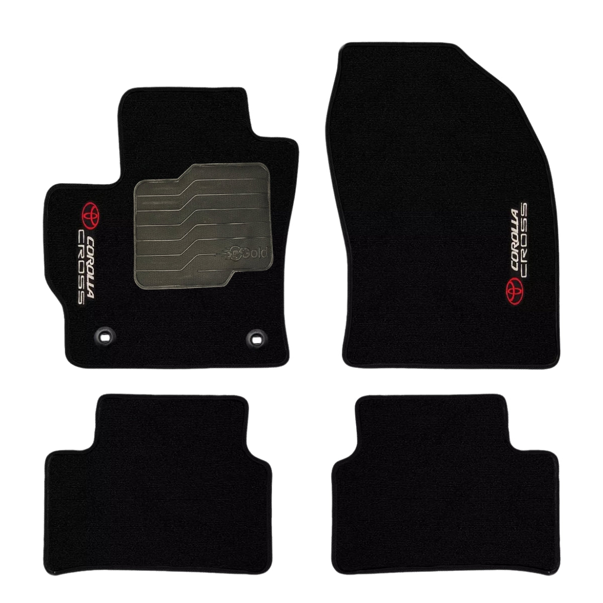 KIT TAPETES CARPETE PORTA MALAS + INTERNOS COROLLA CROSS