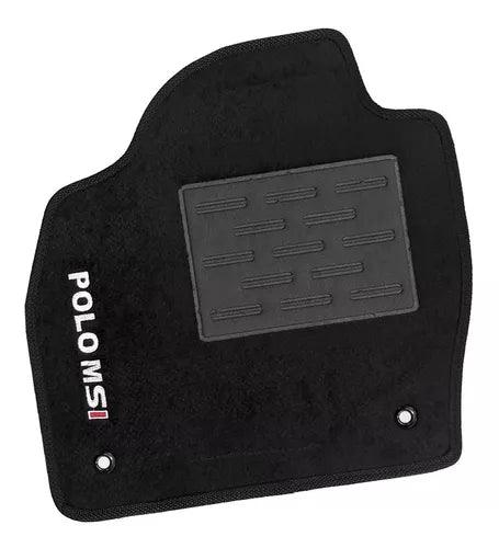 TAPETES CARPETE VOLKSWAGEN POLO MSI 2018 A 2023 PRETO 5 PEÇAS