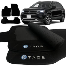 Carregar imagem no visualizador da galeria, TAPETE CARPETE TAOS 2021 A 2024 PRETO 3 PEÇAS