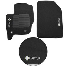 Carregar imagem no visualizador da galeria, TAPETE CARPETE RENAULT CAPTUR 2017 A 2023 PRETO BORDADO 5 PEÇAS