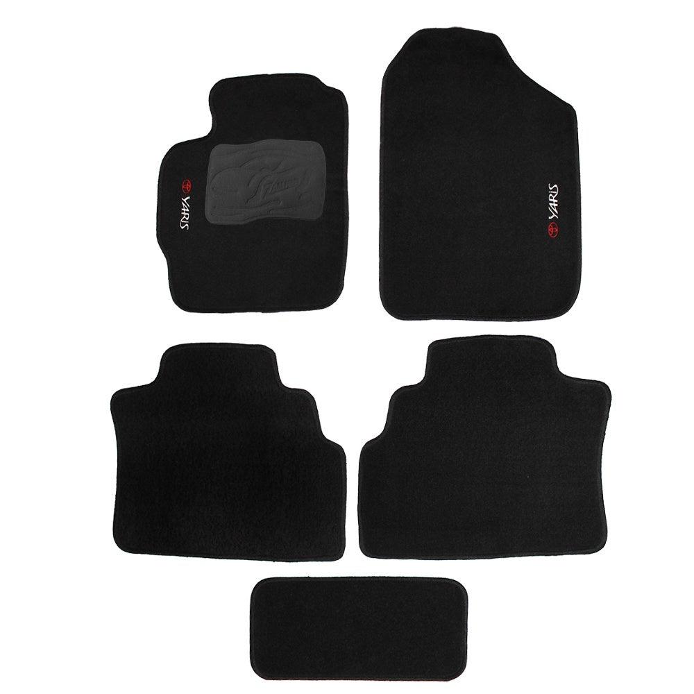 TAPETE CARPETE YARIS SEDAN 2018 A 2023 PRETO 5 PEÇAS