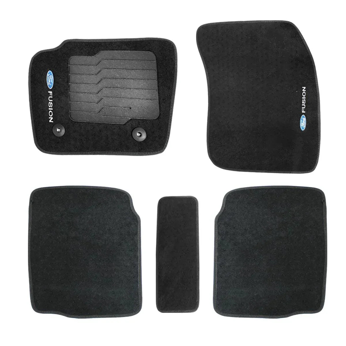 TAPETE CARPETE FORD FUSION 2013 A 2020 PRETO 5 PEÇAS