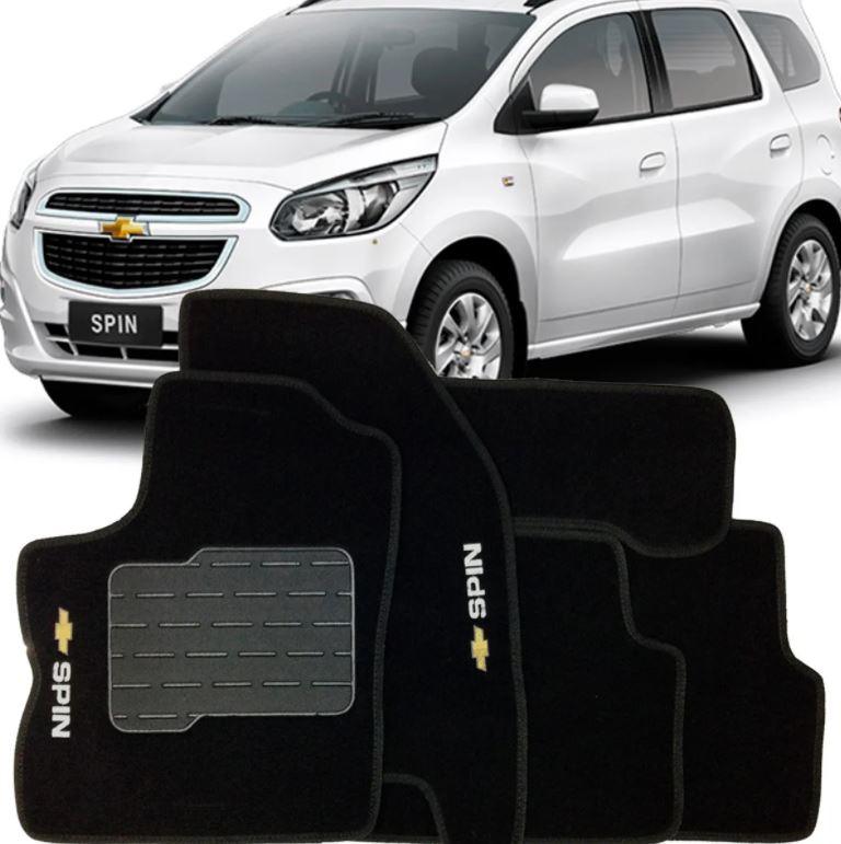 TAPETE CARPETE SPIN BORDADO 2012 A 2017 5 PEÇAS (7 LUGARES)