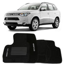 TAPETE CARPETE MITSUBISHI OUTLANDER 2008 A 2018 PRETO 5 PEÇAS