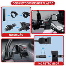 Carregar imagem no visualizador da galeria, ChargePro Moto Duo: Carregador USB Dual para Motocicletas
