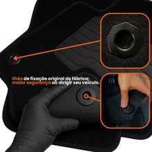 Carregar imagem no visualizador da galeria, TAPETE CARPETE RENAULT DUSTER 2016 A 2019 PRETO 3 PEÇAS
