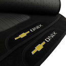 TAPETE CARPETE ONIX 2012 A 2019 PRETO BORDADO 3 PEÇAS