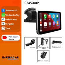 Carregar imagem no visualizador da galeria, Tela Multimídia com CarPlay - SmartPlay 7" + Câmera de Ré GRÁTIS - Boostcar | Ultimas Unidades
