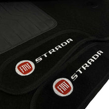 Carregar imagem no visualizador da galeria, TAPETE CARPETE STRADA 2012 A 2019 PRETO 2 PEÇAS (CABINE SIMPLES)
