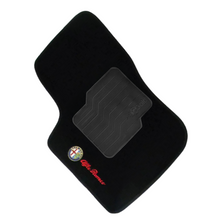 Carregar imagem no visualizador da galeria, TAPETE CARPETE ALFA ROMEO 156 1997 A 2007 PRETO 4 PEÇAS
