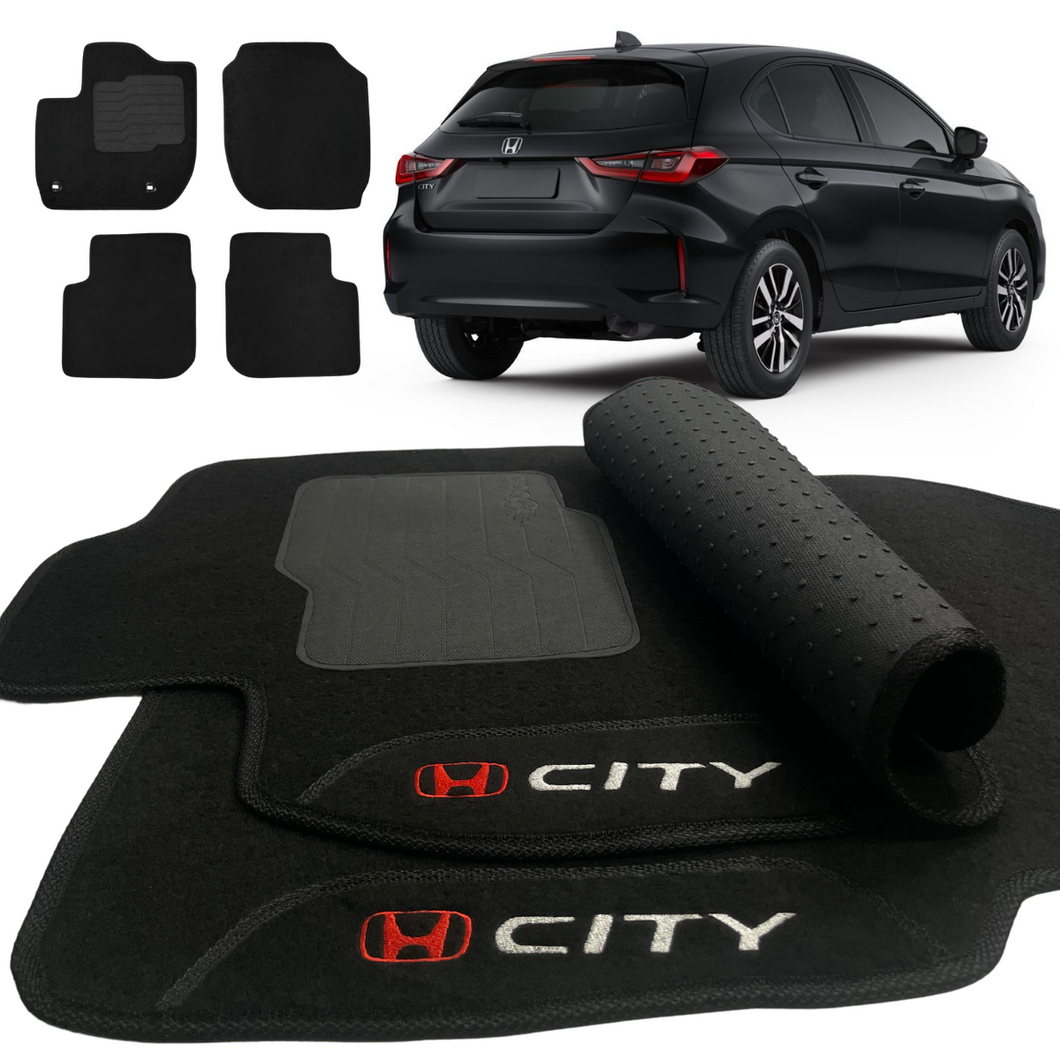 TAPETES CARPETE NEW CITY HATCH 2022 A 2024 BORDADO 4 PEÇAS