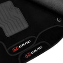 KIT TAPETES CARPETE PORTA MALAS + INTERNOS CIVIC 2007 A 2011