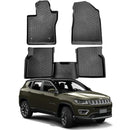 TAPETE BANDEJA COMPASS 2016 A 2024 PRETO 5 PEÇAS