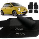 TAPETE CARPETE FIAT 500 2010 A 2015 PRETO 4 PEÇAS