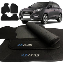 Carregar imagem no visualizador da galeria, TAPETE CARPETE IX35 2011 A 2023 PRETO BORDADO 3 PEÇAS
