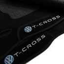 KIT TAPETES CARPETE PORTA MALAS + INTERNOS T-CROSS 2018 A 2025