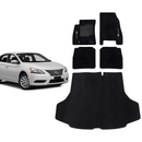 KIT TAPETES CARPETE PORTA MALAS + INTERNOS SENTRA 2014 A 2015