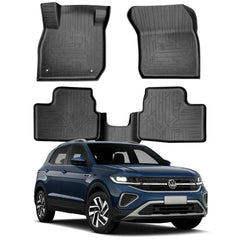 TAPETE BANDEJA T-CROSS 2018 A 2024 PRETO 5 PEÇAS