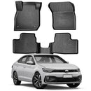 TAPETE BANDEJA VIRTUS 2018 A 2024 PRETO 5 PEÇAS