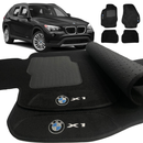 TAPETE CARPETE BMW X1 2010 A 2015 PRETO 4 PEÇAS