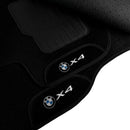 TAPETE CARPETE BMW X4 2019 A 2024 PRETO 4 PEÇAS