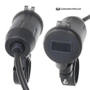 Carregador USB Duplo para Veículos e Motos com Voltímetro - Garagem Popular