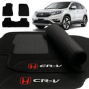 TAPETE CARPETE HONDA CRV 2012 A 2018 PRETO 3 PEÇAS