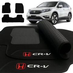 TAPETE CARPETE HONDA CRV 2012 A 2018 PRETO 3 PEÇAS
