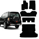 KIT TAPETES CARPETE PORTA MALAS + INTERNOS PAJERO FULL 2000 A 2021 7 LUGARES