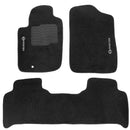 TAPETE CARPETE NISSAN FRONTIER 2008 A 2016 CABINE DUPLA PRETO 3 PEÇAS