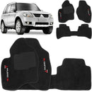TAPETE CARPETE MITSUBISHI PAJERO TR4 2000 A 2014 PRETO 3 PEÇAS